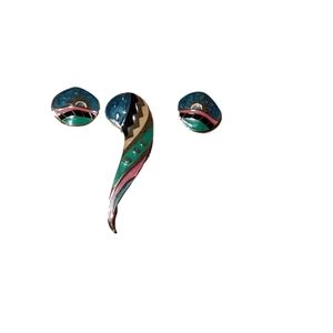 VINTAGE‎ FERNANDO ORIGINAL 80'S ENAMEL JEWELRY  SETS